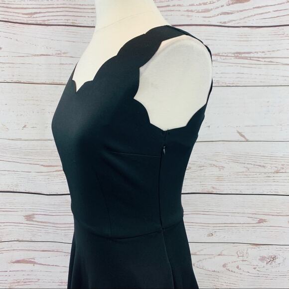 By & By little black dress scalloped edges scuba - Picture 4 of 9